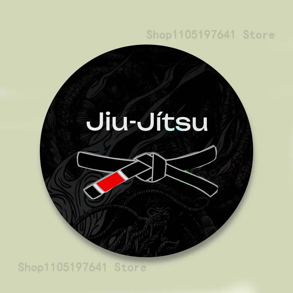 Броши BJJ лазерные круглые значки