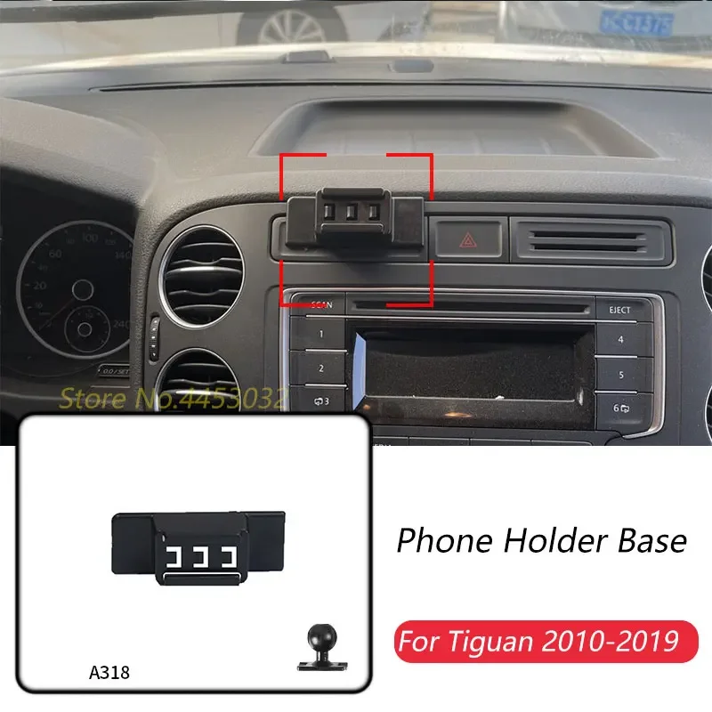 

Автомобильный держатель телефона, только для Volkswagen Tiguan 2010-2019, фиксированный кронштейн для выпуска воздуха, аксессуары, диаметр 17 мм