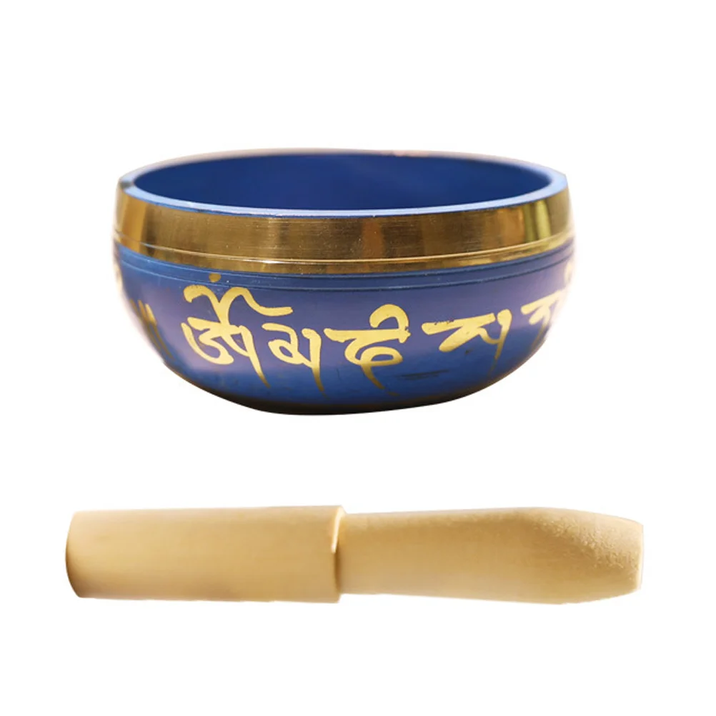 

Tibetan Singing Bowl Meditation Sound Bowl with Wooden Mallet Home Decoration
