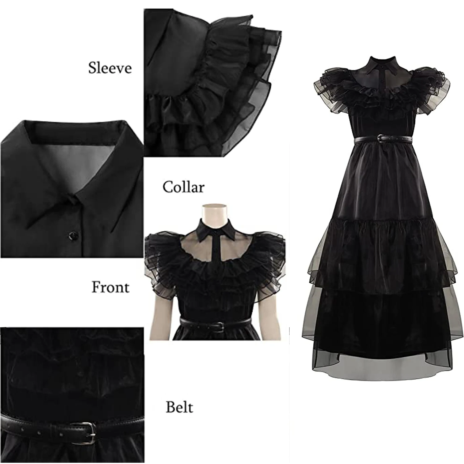 Новинка 2023 костюмы для косплея средней длины девочек платья сетчатые детской