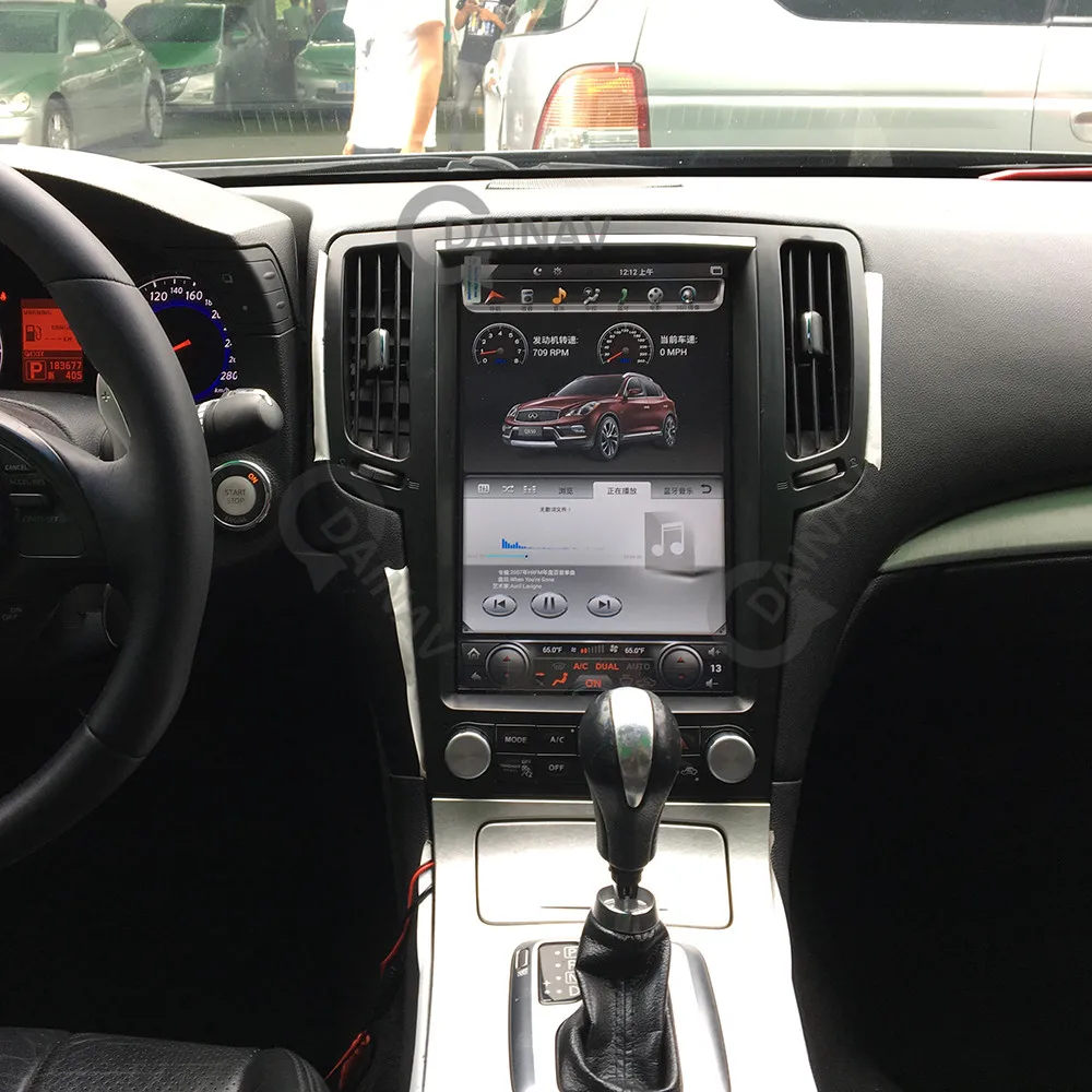 

12,1 дюймовый автомобильный радиоприемник GPS Навигация DVD для Infiniti G37 G35 G25 G37S 2010-2014 Автомобильный мультимедийный плеер DVR управление рулевым ко...