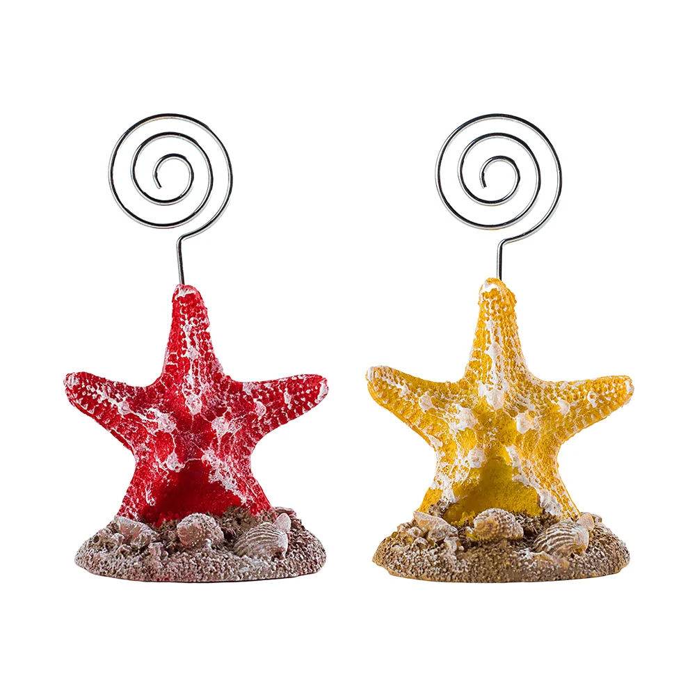 

Starfish Note Holder Multipurpose Memo Clip Party Desktop Holders Clamps Tabletop Photo Clips Wedding Decor