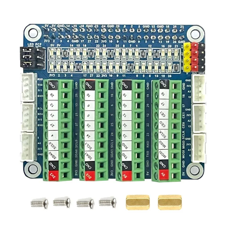 Фото Y43A-1 набор платы расширения GPIO плата расширения для Raspberry Pi LED GPIO тестовая плата ADC/DCA датчик №1