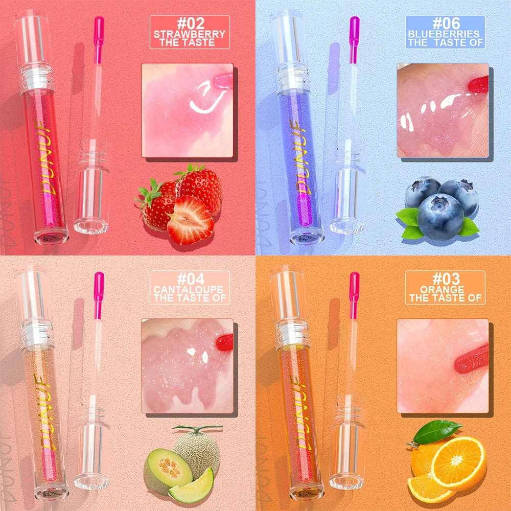 DUNUF фруктовые меняющие цвет долговечные питательные помады блеск для губ макияж