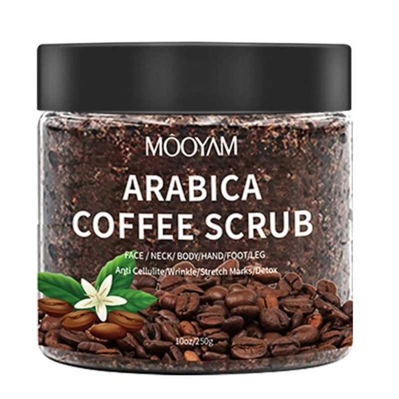 

250g Arabica Coffee Body Scrub Cream Dry Dead Skin Exfoliating Polish Paste Anti Cellulite Stretch Mark Deep 28ED