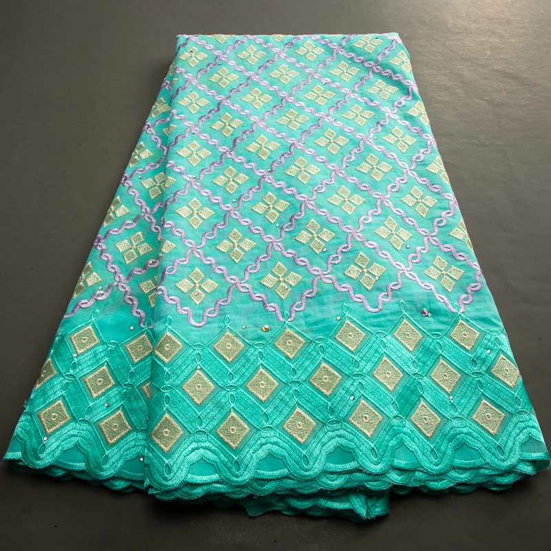 Африканская нигерийская хлопчатобумажная кружевная ткань 2023