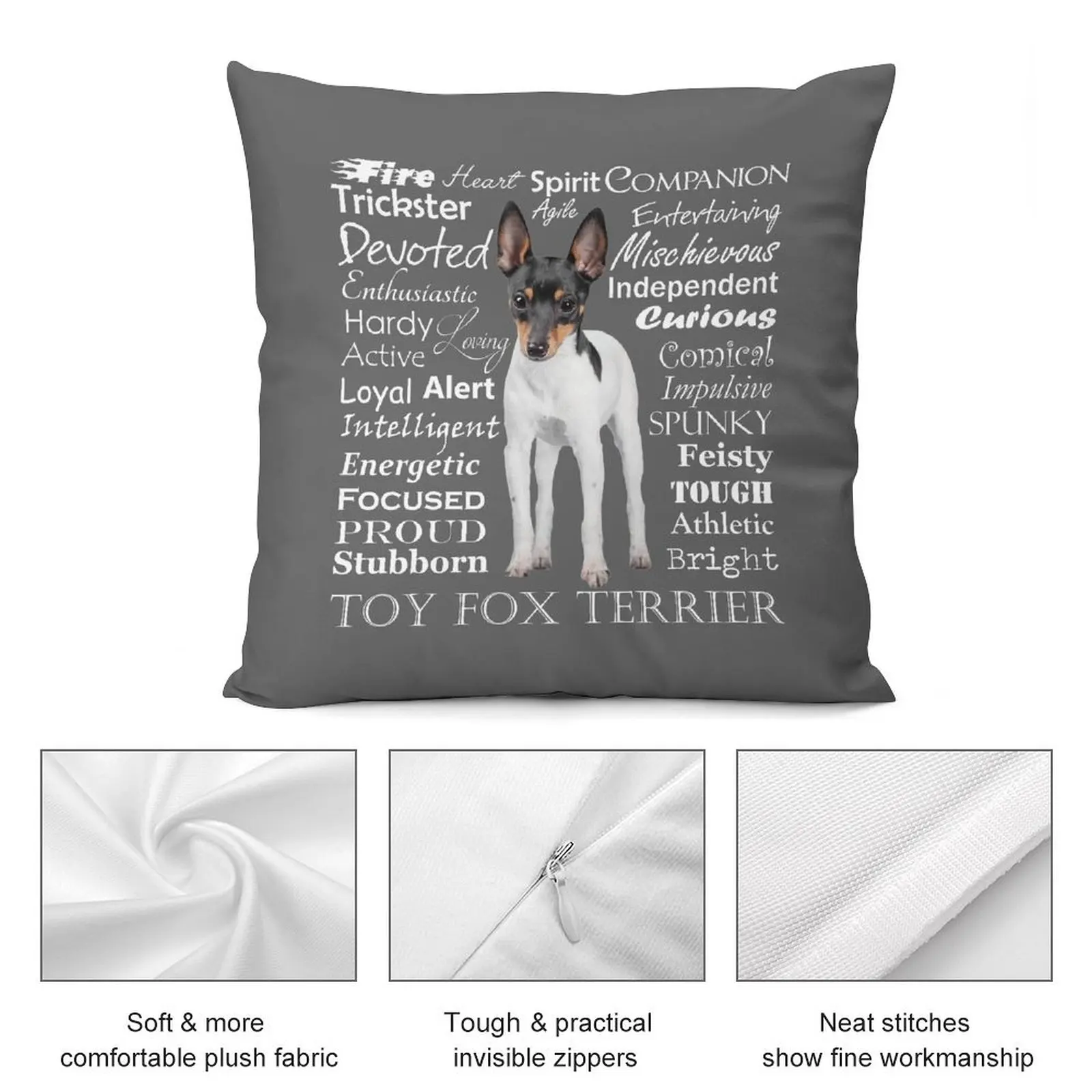 Декоративные наволочки для диванной подушки Toy Fox Terrier