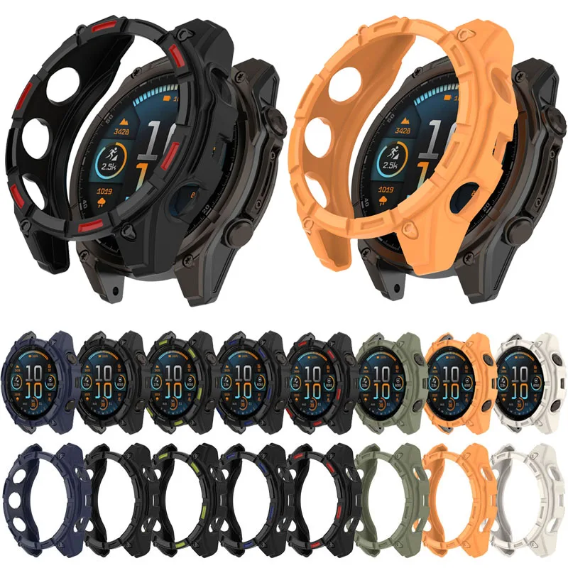 Чехол для часов Garmin Fenix 8 51 мм мягкий чехол из ТПУ с полой рамкой бампер защитный от