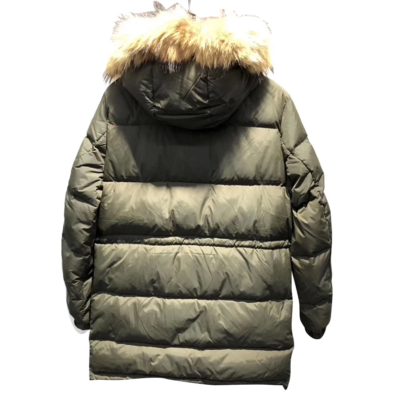 Down jacket men's long winter 2022 new Canadian pie to overcome the tooling lovers big goose coat tide,winter Hooded Jacket