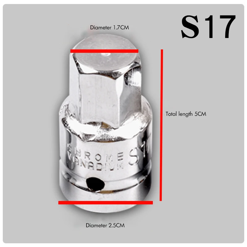 8 мм квадратная головка сливная заглушка разъем M16 S17 S8 с приводом 1/2 дюйма 3/8