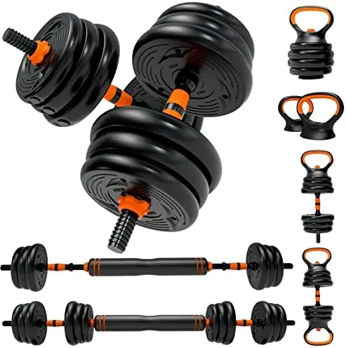 

Dumbbells Weights Set 20lbs/33lbs/44lbs for Indoor Workout Dumbbell Weight Barbell Perfect for Bodybuilding Fitness Lifting Trai