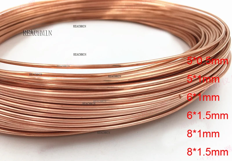 

Медная катушка с наружным диаметром 5 мм, 6 мм, 8 мм, катушка из красной меди, медная трубка прокрутки с жестким шагом, медная трубка прокрутки ...