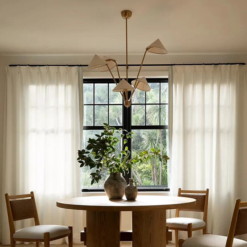 

Designer Industrial Copper Fabric Art Decorative Pendant Light LED E27 Modern Light Fixtures Living/Dining Room Bedroom Homestay