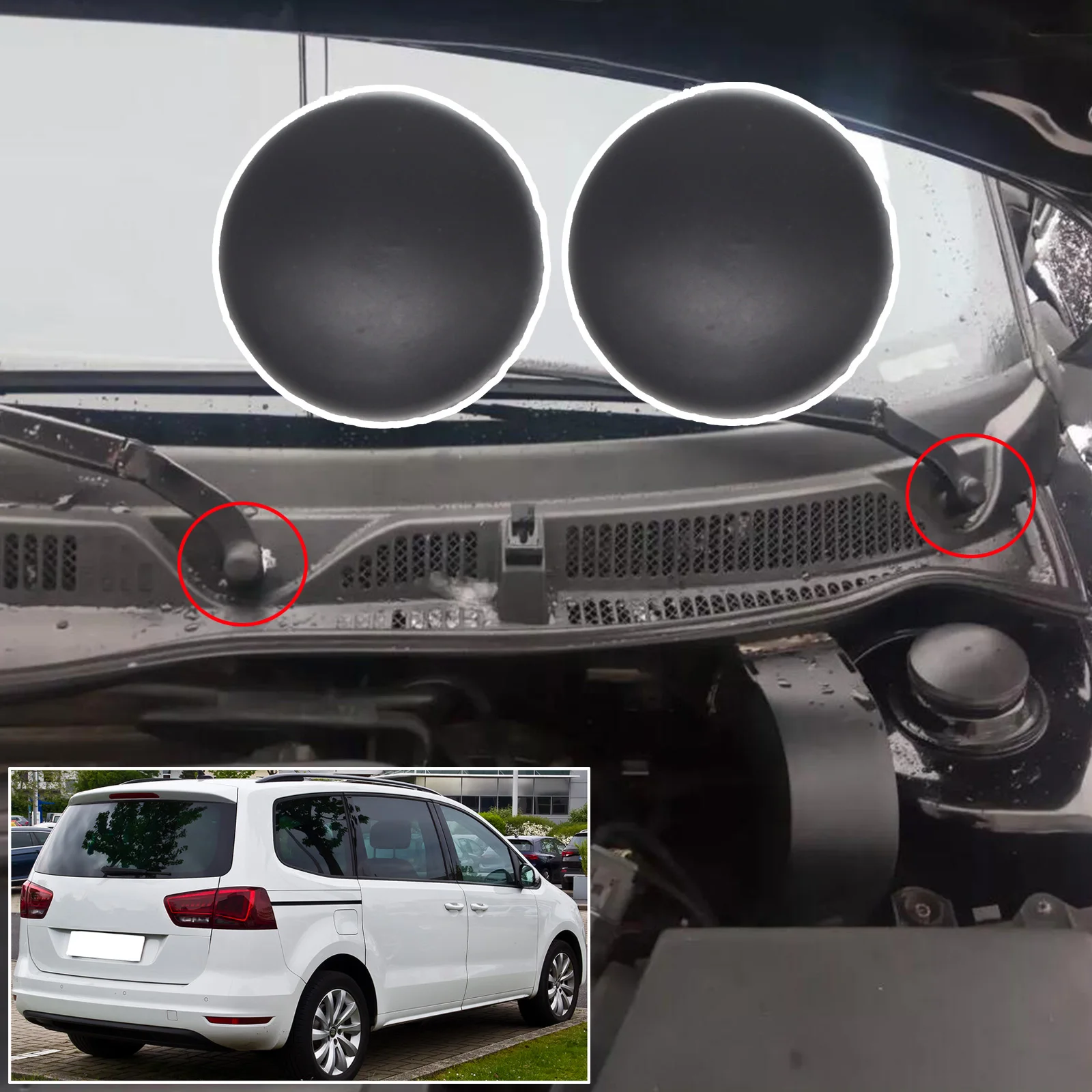 

Крышка стеклоочистителя переднего стекла автомобиля для SEAT Alhambra 7N Altea Arosa Cordoba 6L Ibiza 6J Leon 1P Toledo