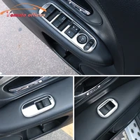 4pcs stainless steel car door window glass lift control switch panel for honda hrv hr v vezel lhd 2014 2015 2016 2017