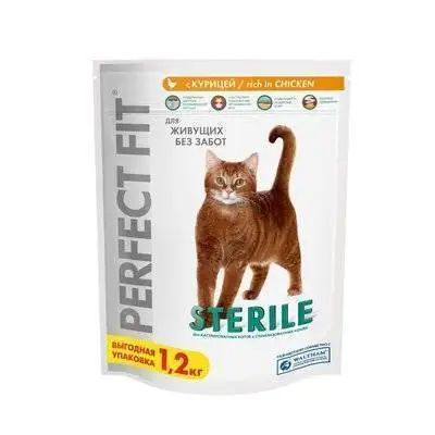 6 шт. Perfect Fit Сухой корм стерилизованных кошек с курицей PERFECT FIT Sterile Ck 6*1.2kg 10162233 10225708