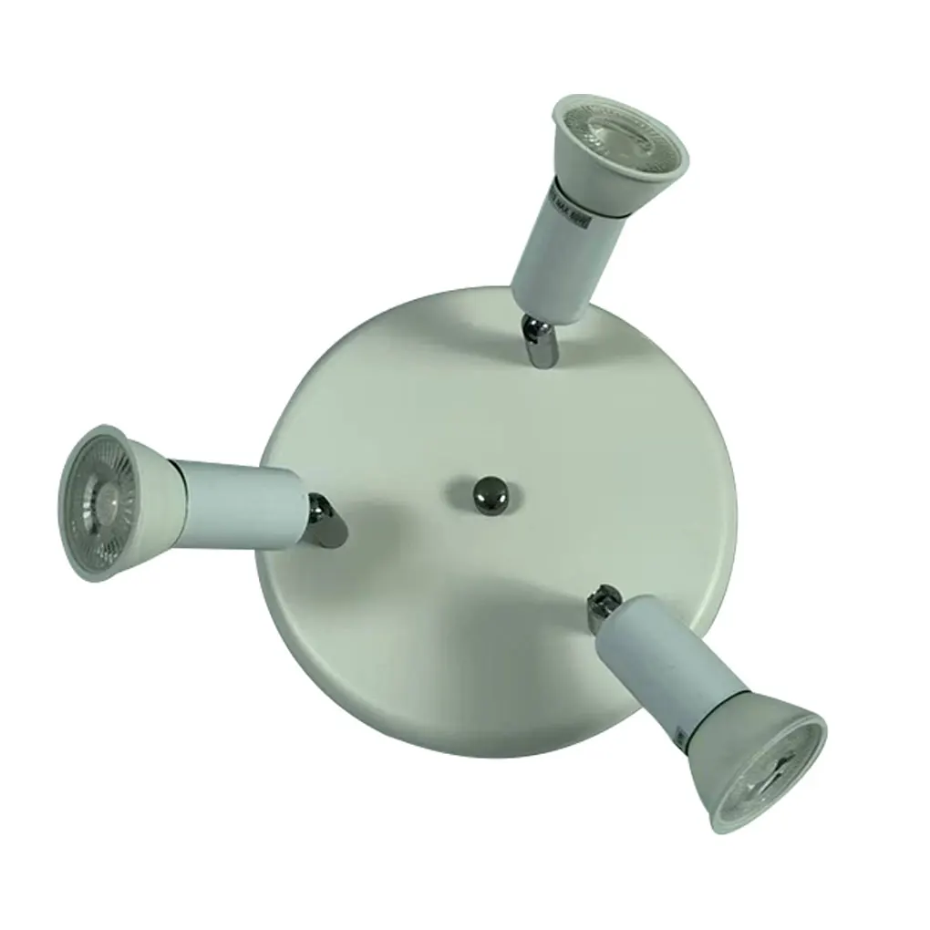 

Round three head ceiling spotlight led ceiling lamp ceiling cabinet surface mounted mirror adjustable gu10 spotlight 9W