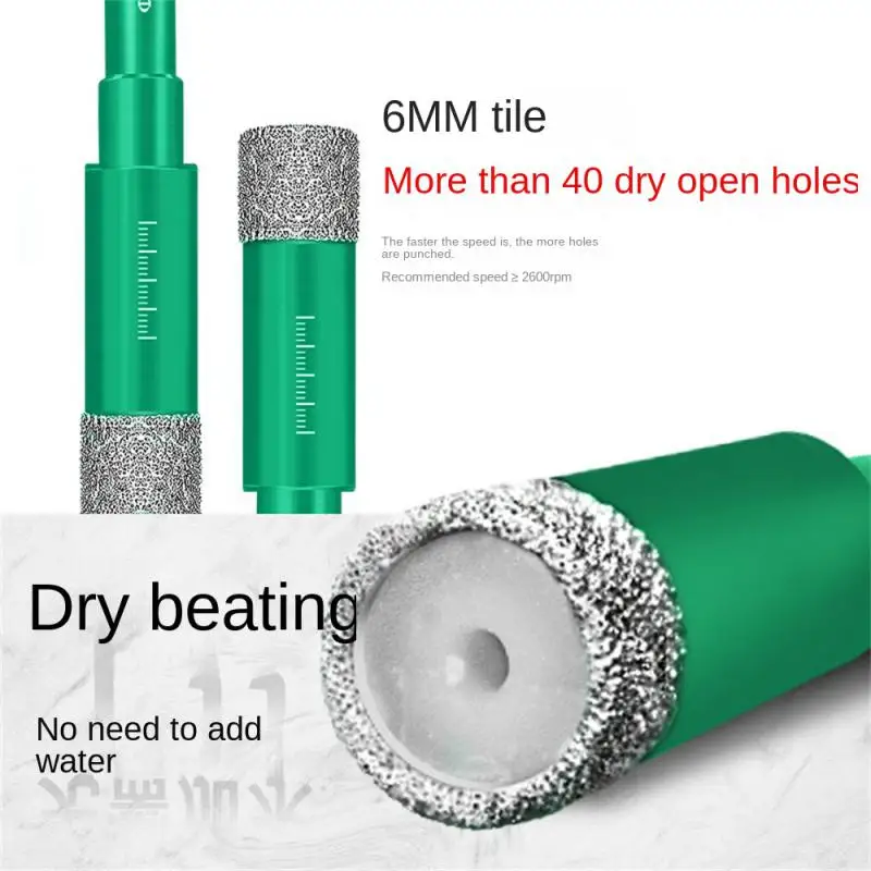 

Drill All-ceramic Floor Tile Wear Resistance Thickened Brazed Steel Sand High Hardness Vitrified Tile Drilling Bit