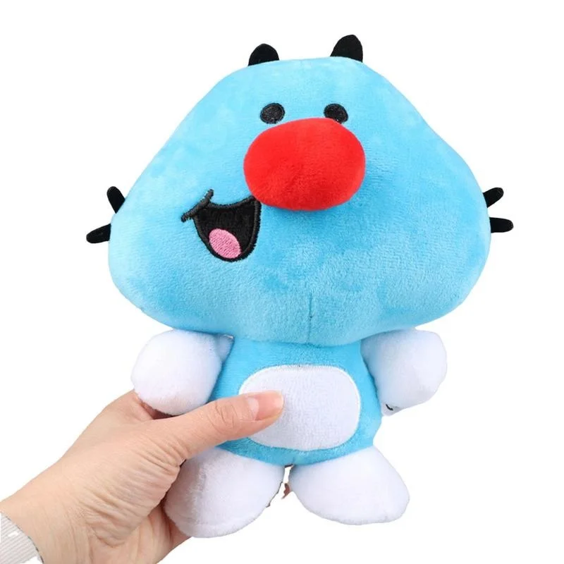 

TV Oggy Oggy Blue Kitten Plush Toy 2023 Anime Oggy And The Cockroaches Cat Soft Stuffed Doll Animal Kitten Pillow Birthday Gifts
