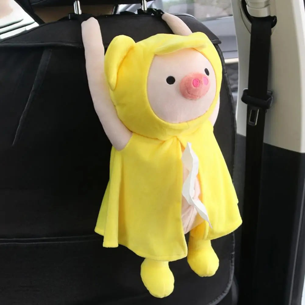 

Hanging Tissue Bag Excellent Hanging Adorable Raincoat Piggy Car Tissue Box Decor for Office