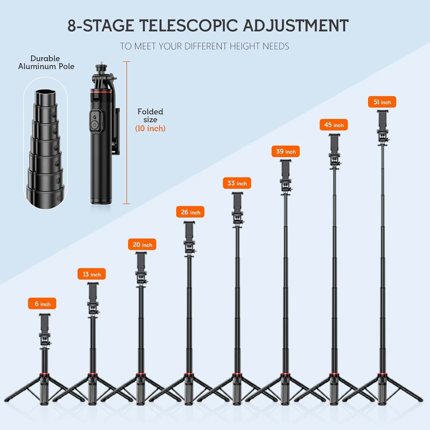Палка Для Селфи 130 См С Беспроводным Пультом Дистанционного Управления