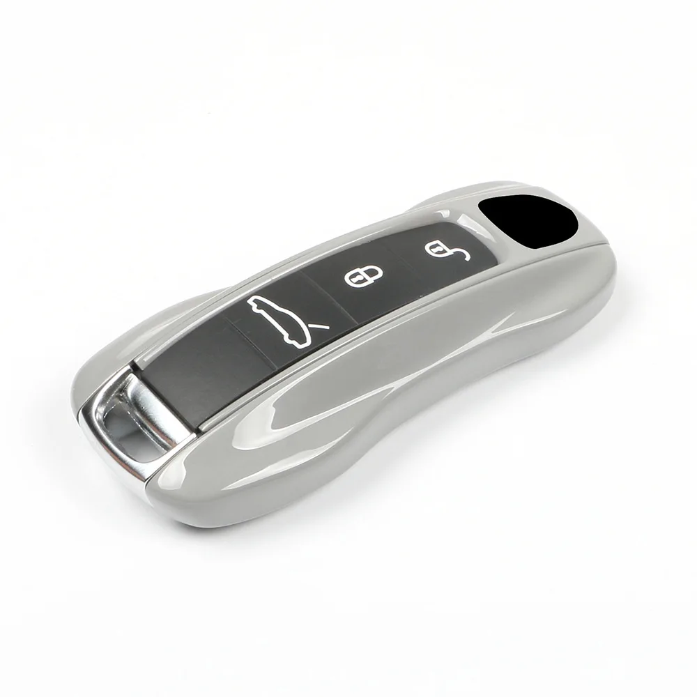 

Тусклый серый цвет для Porsche Macan 911 Panamera Cayenne 718 Taycan Boxste 3 4 защитный чехол для смарт-ключей