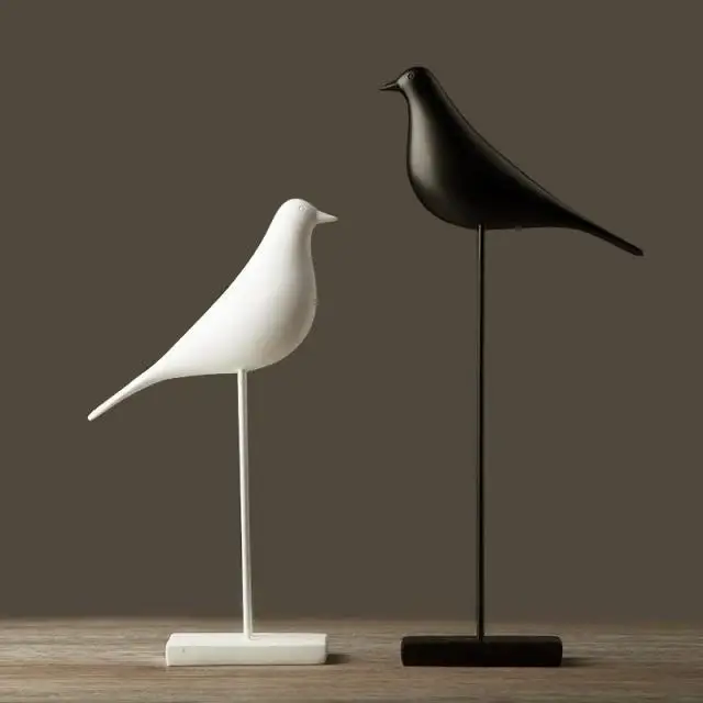 

Nordic style Eames bird ornament resin crafts modern minimalist desktop creative home decoration bird sculpture creative gift