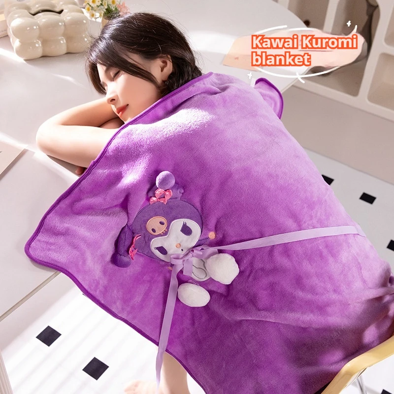 Одеяло Saniro My Melody Kuromi теплое одеяло для детей детское Hello Kitty с рисунком аниме Pochacco