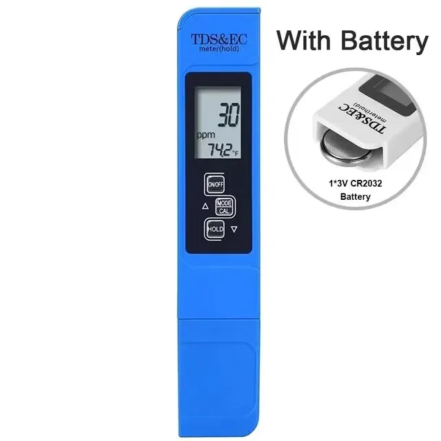 

Цифровой Измеритель TDS, Тестер Воды 0-14 pH 0-9990 Ppm TDS И EC, ЖК-дисплей Для Чистоты Воды