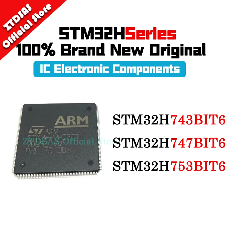 STM32H743BIT6 STM32H747BIT6 STM32H753BIT6 STM32H743 STM32H747 STM32H753 STM32H STM32 STM IC MCU LQFP-208 Chipset