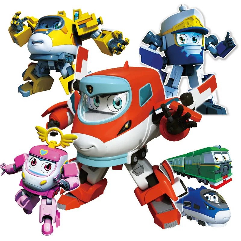 

Креативная детская аниме модель супер-поезд, экшн-фигурка, робот-трансформер, игрушка, мультяшный автомобиль, трансформер, механический воин, подарки для детей