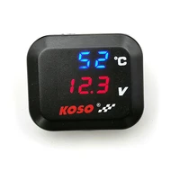 koso motorcycle water temperature meter voltmeter with usb charging three in one and sensor adapter