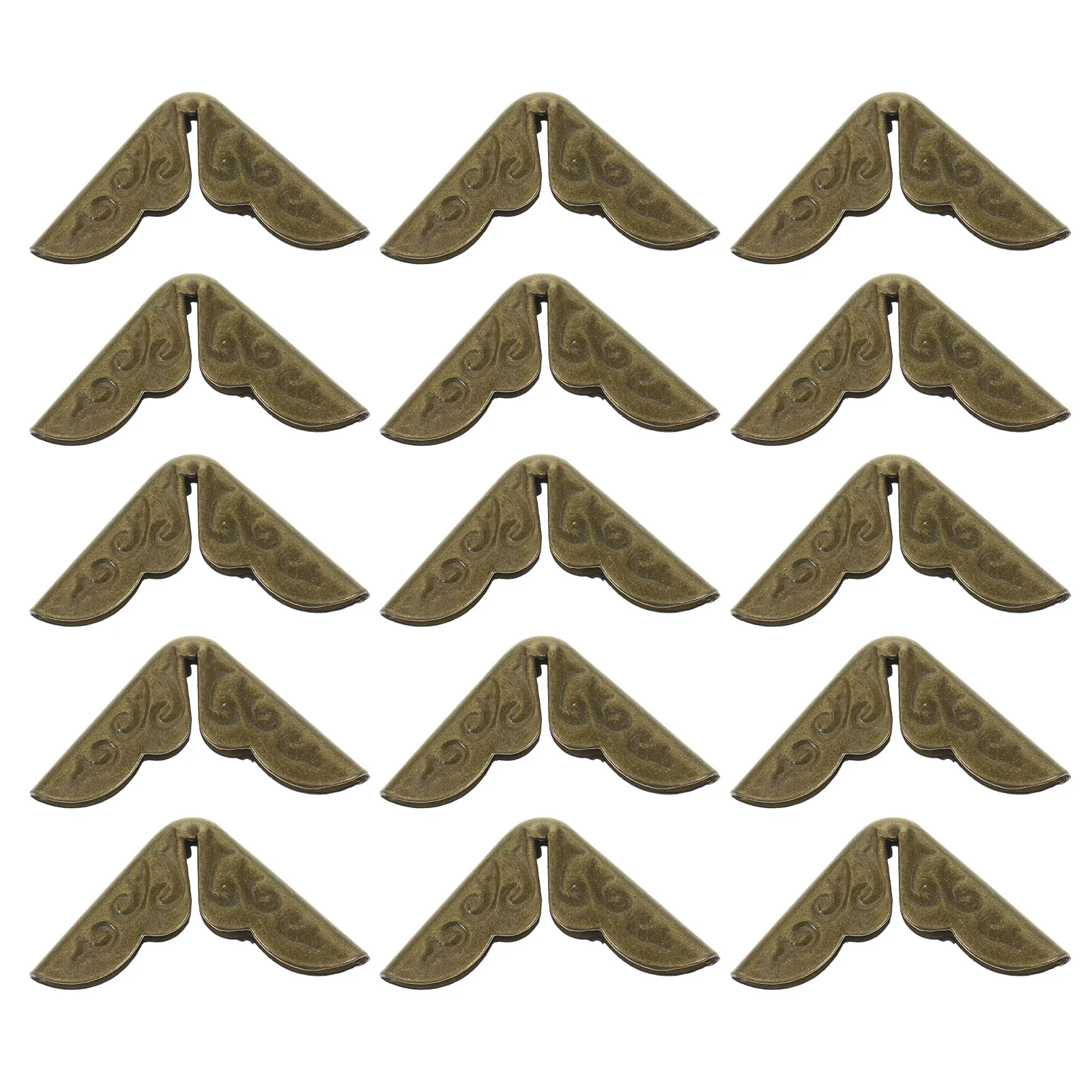 

50 Pcs Little Book Corner Protector Edge Trim Protective Vintage Corners Metal Photo Protectors
