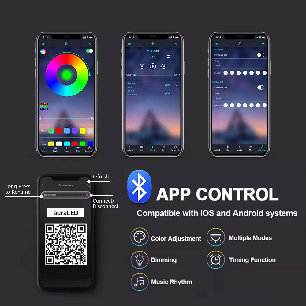 Радужная атмосфера заката roдэнни светодиодный светильник для дома спальни бара