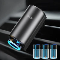 mini rechargeable car air freshener auto air purifier exhaust vent car aroma diffuser with 3 bottle 30ml oil perfume fragrance