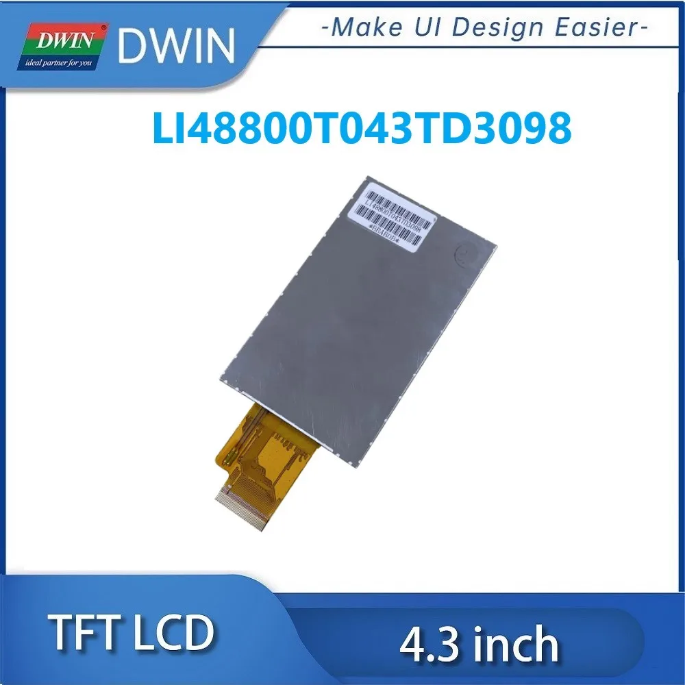 DWIN 4.3 Inch 480x800 RGB 24bit ST7701S IPS TFT LCD Module Air Bonding Capacitive Touch Panel GT911 Controller LI48800T043TD3098 images - 6