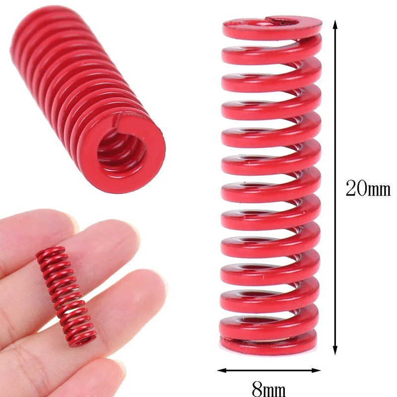 

New 8mm x 20mm Red Medium Load Compression Spring Loading Die Mold Spring