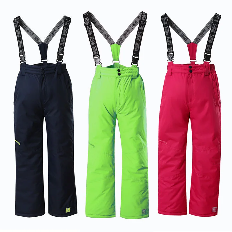 

Outdoor Warm Baby Boy Overalls Cotton Children Pants Winter Sport Girls Snow Jumpsuits Teenager Suspender Kids Trousers Clothes