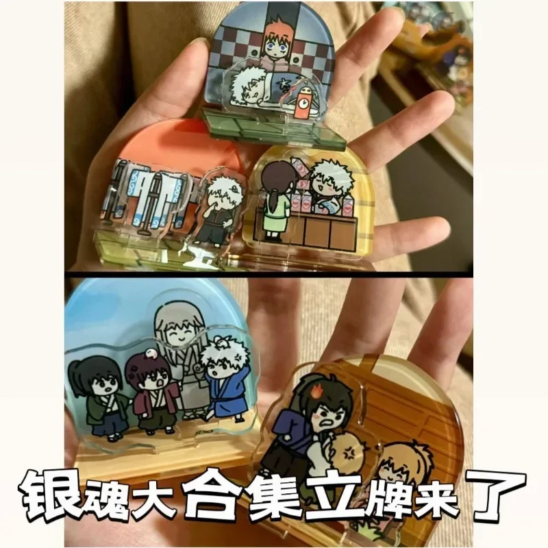 GINTAMA аниме акриловая подставка модель тарелка декор стола стоячая Саката Гинтоки