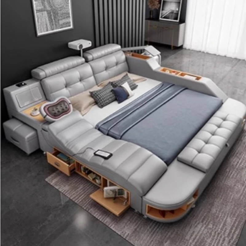 Ящики с местом для хранения каркас двуспальной кровати многофункциональное