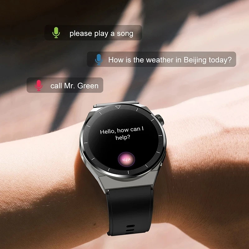 2022 NFC Smart Watch Men AMOLED 390*390 HD Screen Heart Rate Monitor Bluetooth Call IP68 Waterproof SmartWatch For Huawei Xiaomi images - 6