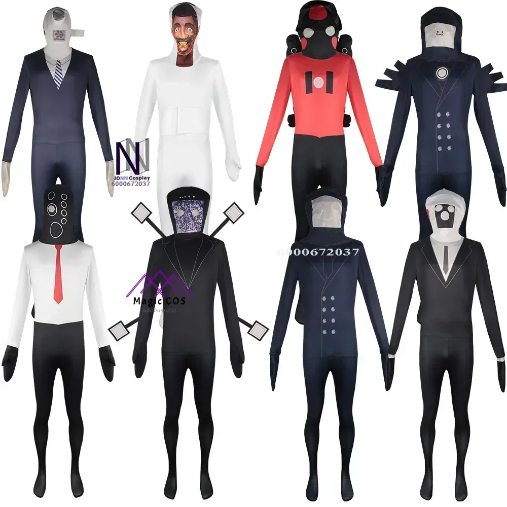 Game Hot Skibidi Toilet Camera Man Speaker TV Cosplay Costume Funny Horror Exclusive Design Halloween Party Essential