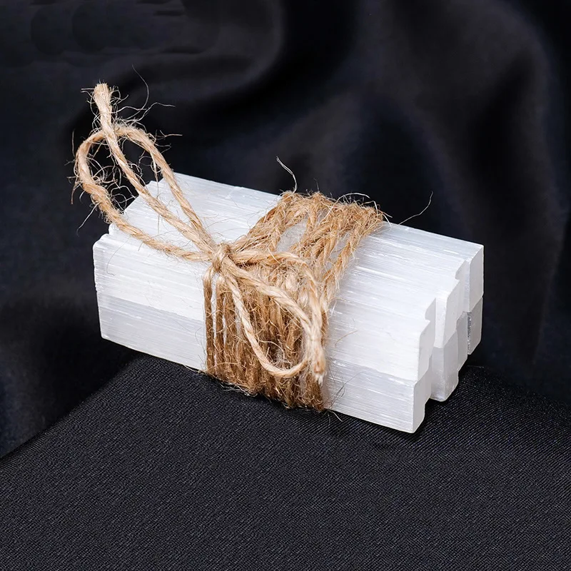 

10 шт. Селенитовые палочки, белый кварц, гипс, кристаллы