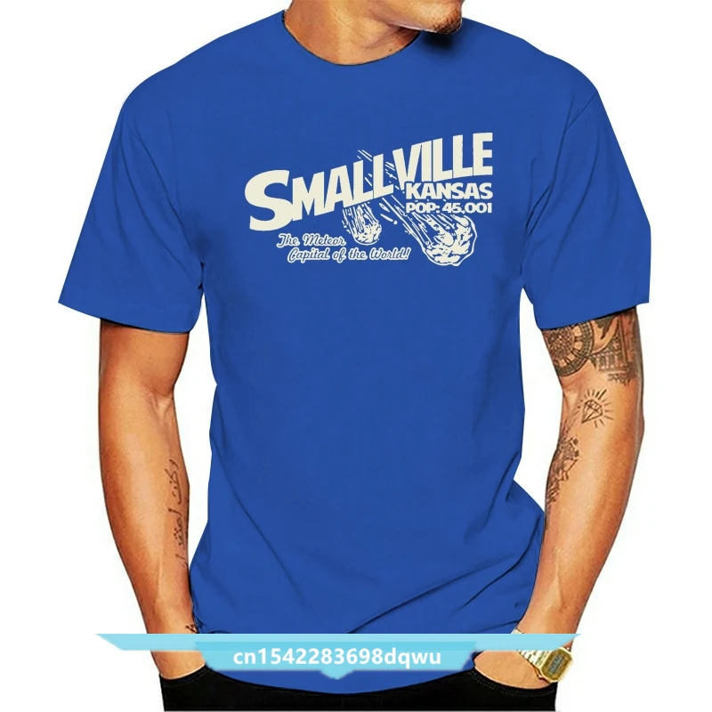 

Новая модная мужская футболка с коротким рукавом и длинным рукавом, хлопковые футболки Smallville, Мужская футболка, пальто, одежда, топы