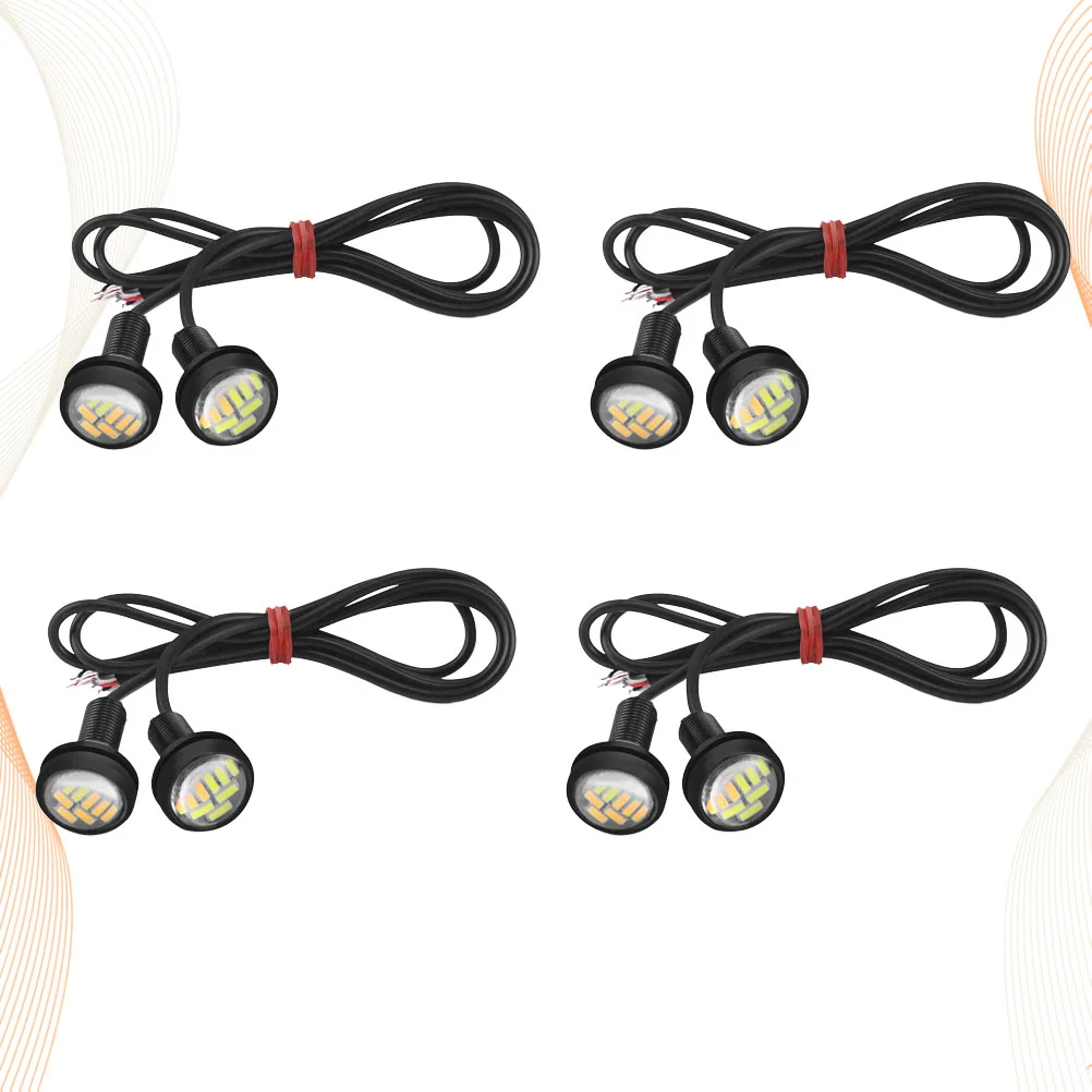 

4pcs Reusable Car Reversing Eye Lamp Car Vehicle