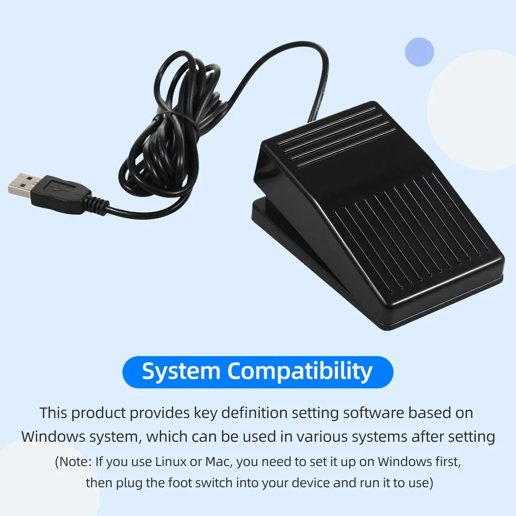 FS22-PM USB одиночный ножной переключатель Многофункциональный индивидуальный