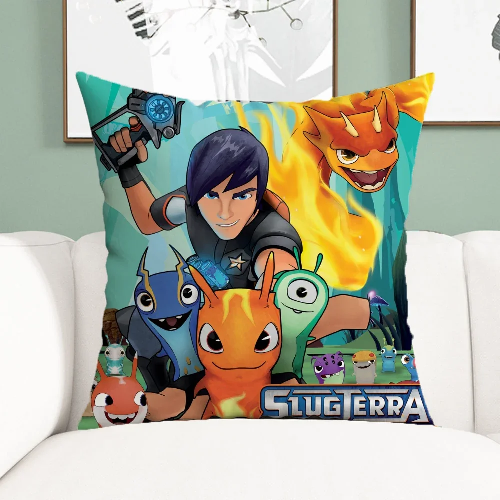 Декоративный чехол для диванной подушки с изображением искусственной кожи