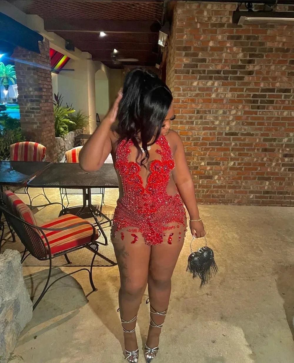 Рисунок 3 - Прозрачное Сетчатое женское платье в африканском стиле