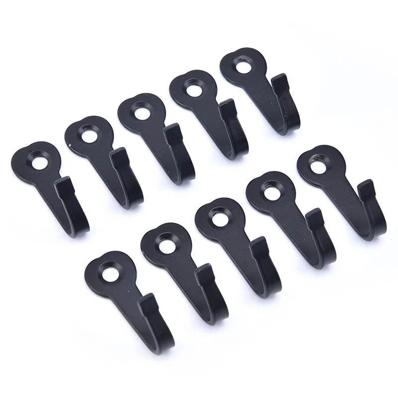 

10 шт. крючки для ключей вешалки черные настенные деревенские вешалки для пальто сумок шляп