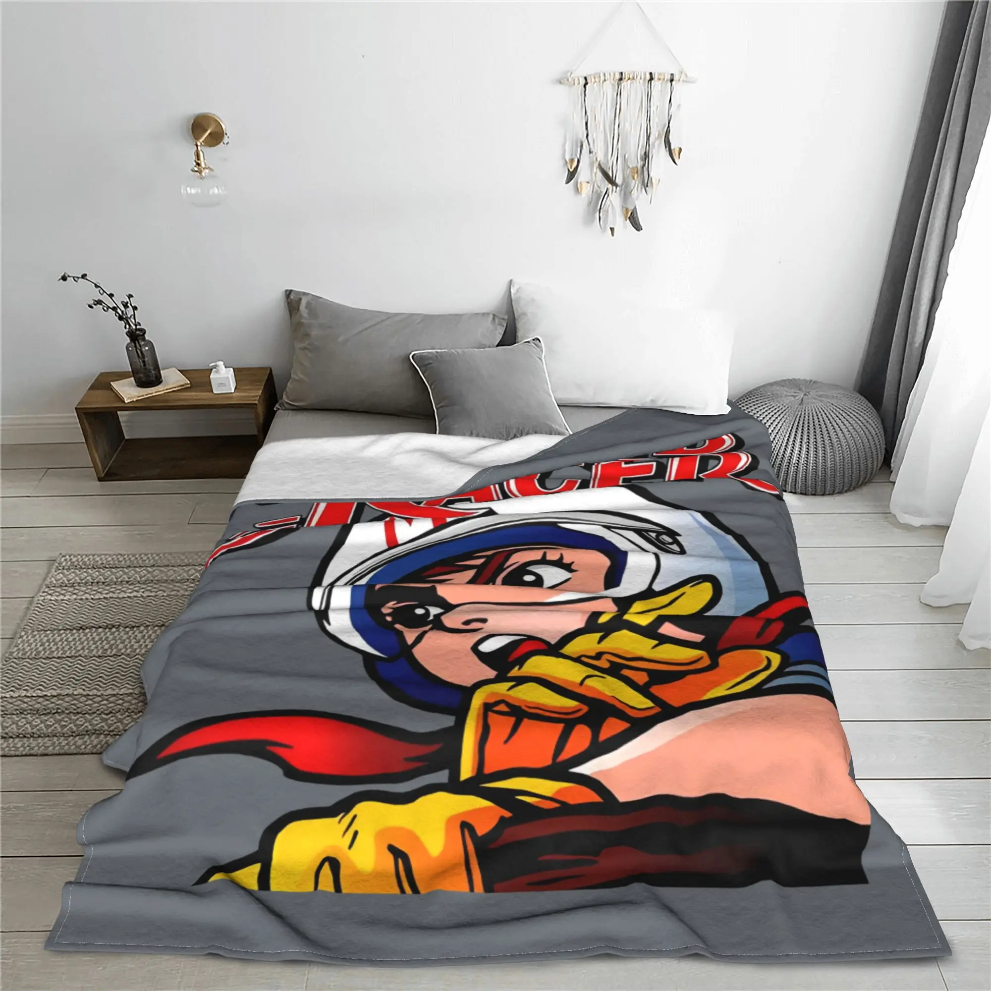 Мягкое плюшевое одеяло для скоростных гонщиков 50 х60 дюймов
